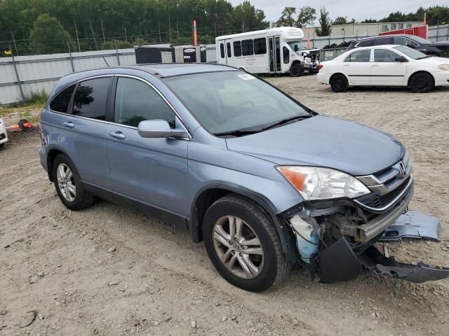 5J6RE4H78BL099924 - 2011 HONDA CR-V EXL BLUE photo 4