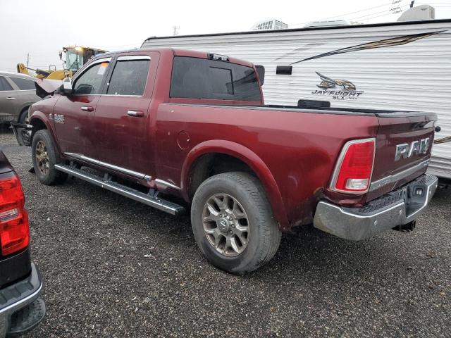 3C6UR5GL6JG144256 - 2018 RAM 2500 LONGHORN BURGUNDY photo 2