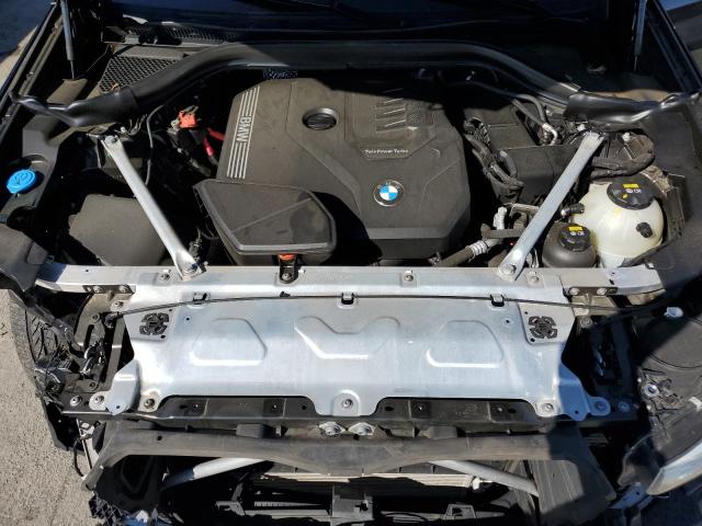 5UXTY5C00M9G91838 - 2021 BMW X3 XDRIVE30I BLACK photo 12