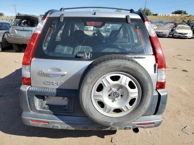 JHLRD68586C012101 - 2006 HONDA CR-V LX SILVER photo 6