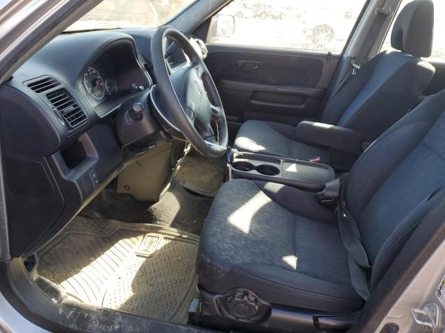 JHLRD68586C012101 - 2006 HONDA CR-V LX SILVER photo 7