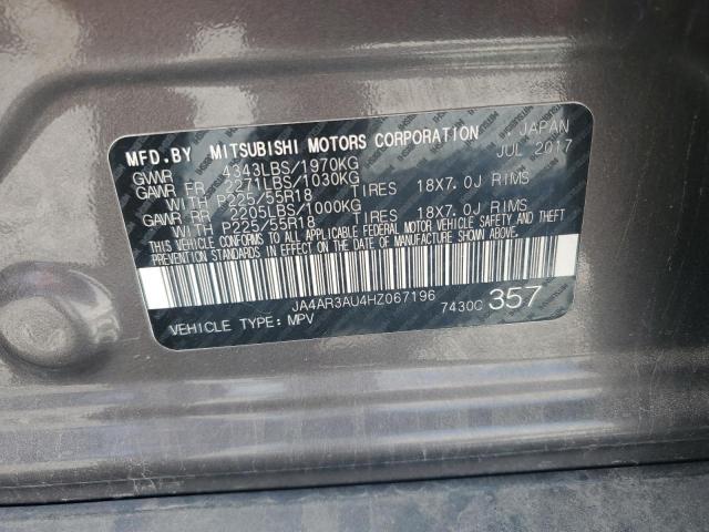 JA4AR3AU4HZ067196 - 2017 MITSUBISHI OUTLANDER SPORT ES Grafit foto 12