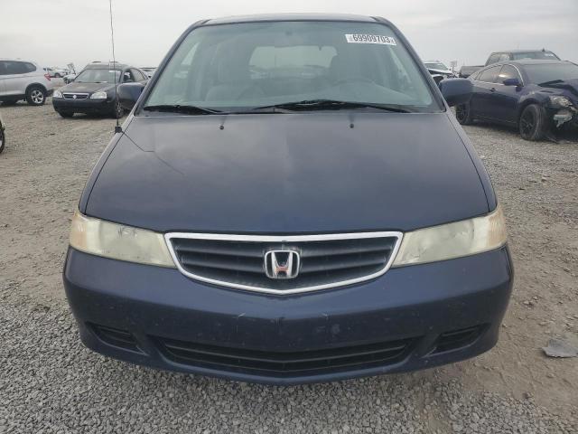 5FNRL18674B141958 - 2004 HONDA ODYSSEY EX BLUE photo 5