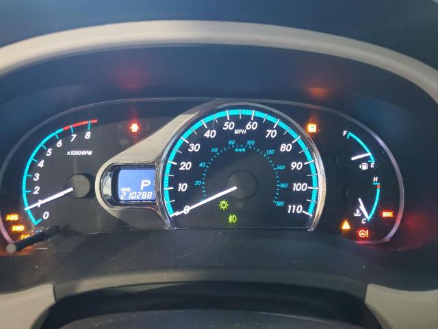 5TDDK3DC9CS033551 - 2012 TOYOTA SIENNA XLE GRAY photo 9