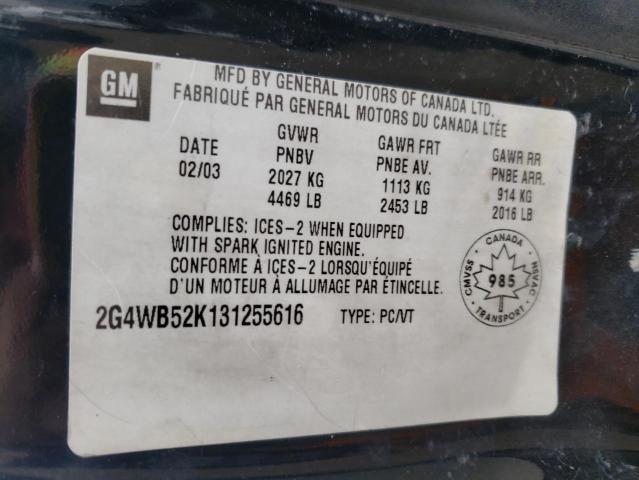 2G4WB52K131255616 - 2003 BUICK REGAL LS 黑色 照片 12