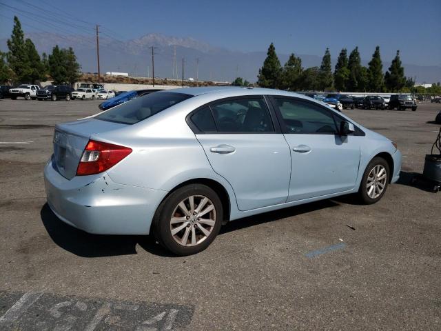 19XFB2F94CE026988 - 2012 HONDA CIVIC EXL BLUE photo 3