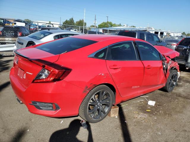 2HGFC2F80LH552710 - 2020 HONDA CIVIC SPORT წითელი ფოტო 3