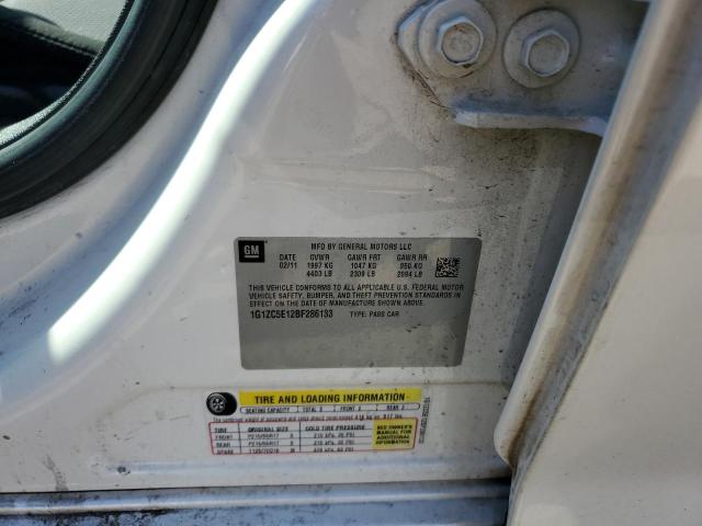 1G1ZC5E12BF286133 - 2011 CHEVROLET MALIBU 1LT 白色 照片 12