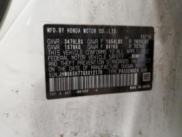 JHMGK5H77GX012170 - 2016 HONDA FIT EX 白色 照片 12