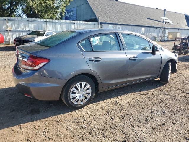 19XFB2F52DE039480 - 2013 HONDA CIVIC LX GRAY photo 3