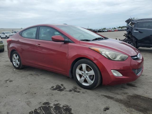 5NPDH4AE0DH417512 - 2013 HYUNDAI ELANTRA GLS RED photo 4