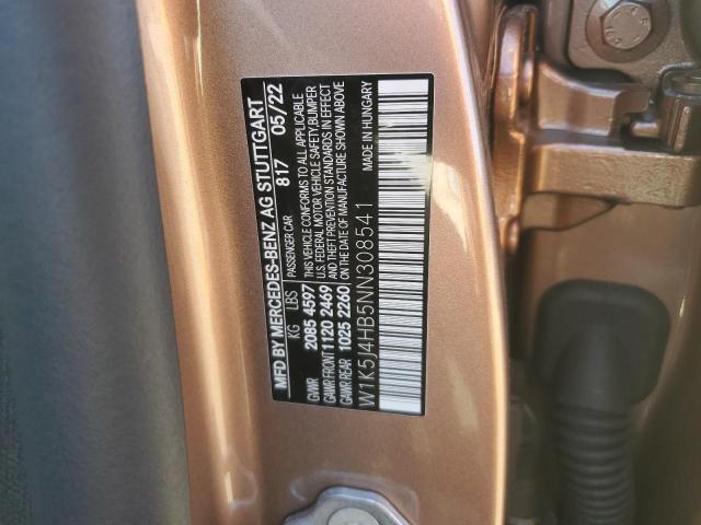 W1K5J4HB5NN308541 - 2022 MERCEDES-BENZ CLA 250 4MATIC GOLD photo 12