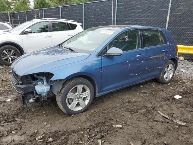 3VW217AU3HM032494 - 2017 VOLKSWAGEN GOLF S BLUE photo 1