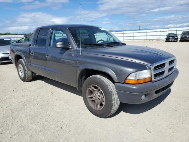 1D7HL38K54S739494 - 2004 DODGE DAKOTA QUAD SPORT GRAY photo 4