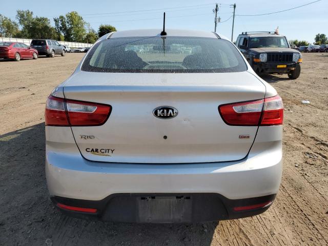 KNADM4A31D6213755 - 2013 KIA RIO LX SILVER photo 6