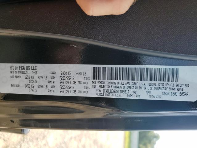 1C4BJWDG3GL189817 - 2016 JEEP WRANGLER U SPORT BLACK photo 13