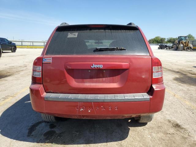 1J8FT47W27D170259 - 2007 JEEP COMPASS RED photo 6
