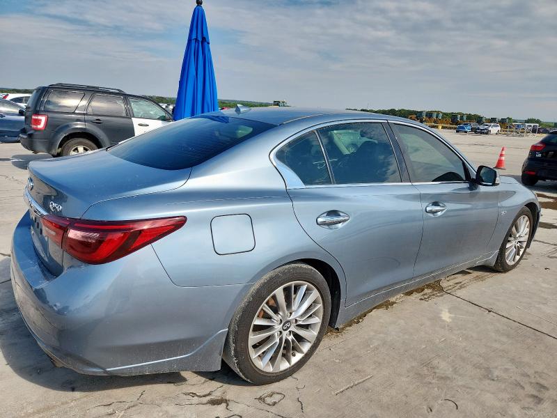 JN1EV7AP1JM354120 - 2018 INFINITI Q50 LUXE BLUE photo 3