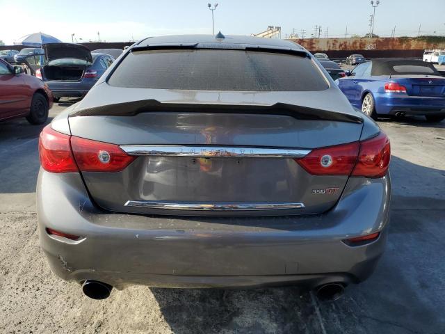 JN1BV7AP5FM341669 - 2015 INFINITI Q50 BASE GRAY photo 6