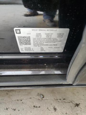 5GAEVCKW8KJ217806 - 2019 BUICK ENCLAVE AVENIR BLACK photo 13