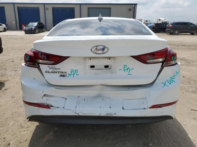 5NPD74LF8HH204502 - 2017 HYUNDAI ELANTRA SE WHITE photo 6