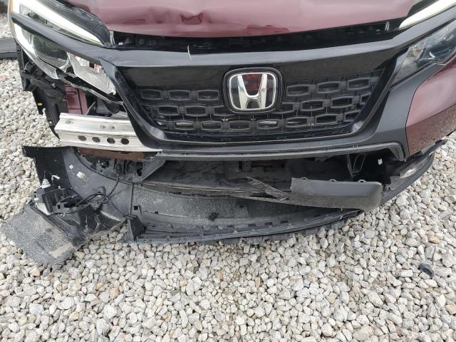 5FNYF7H58MB012284 - 2021 HONDA PASSPORT EXL RED photo 12