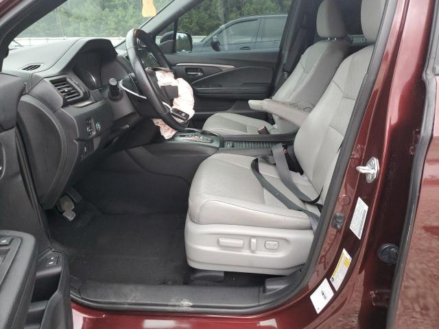 5FNYF7H58MB012284 - 2021 HONDA PASSPORT EXL RED photo 7