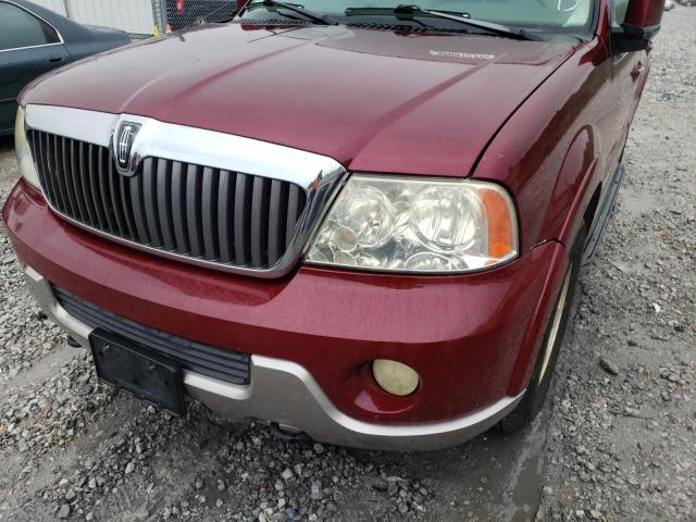 5LMFU28R34LJ08963 - 2004 LINCOLN NAVIGATOR ბურგუნდია ფოტო 9