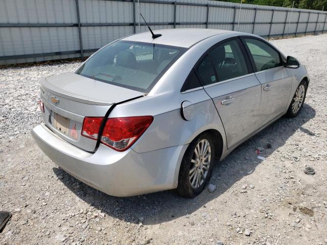 1G1PJ5SC8C7143699 - 2012 CHEVROLET CRUZE ECO SILVER photo 4