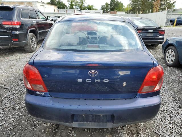 JTDAT123X20251085 - 2002 TOYOTA ECHO BLUE photo 6