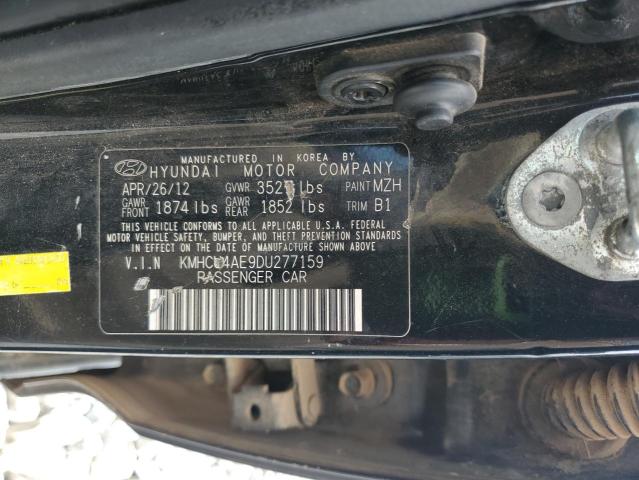 KMHCU4AE9DU277159 - 2013 HYUNDAI ACCENT GLS BLACK photo 12