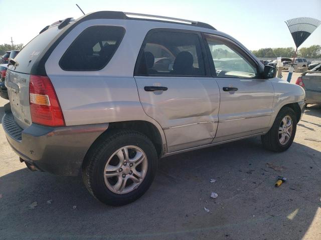 KNDJE723387520380 - 2008 KIA SPORTAGE EX GRAY photo 3