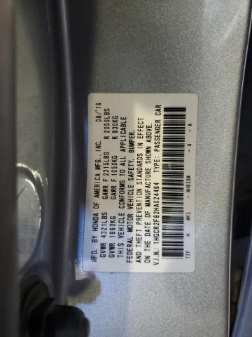 1HGCR2F82HA024464 - 2017 HONDA ACCORD EXL SILVER photo 12