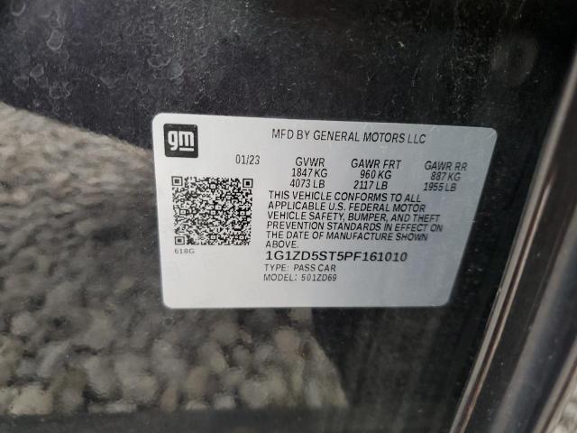 1G1ZD5ST5PF161010 - 2023 CHEVROLET MALIBU LT ნაცრისფერი ფოტო 13