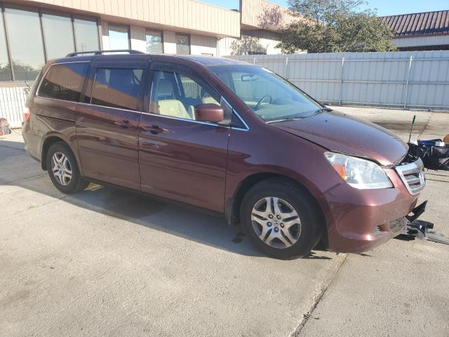 5FNRL38687B407827 - 2007 HONDA ODYSSEY EXL BURGUNDY photo 4