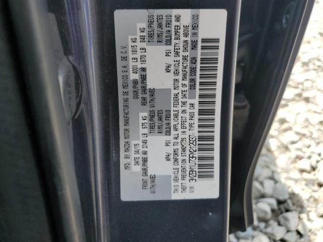 3MZBM1U73FM212937 - 2015 MAZDA 3 SPORT GRAY photo 12