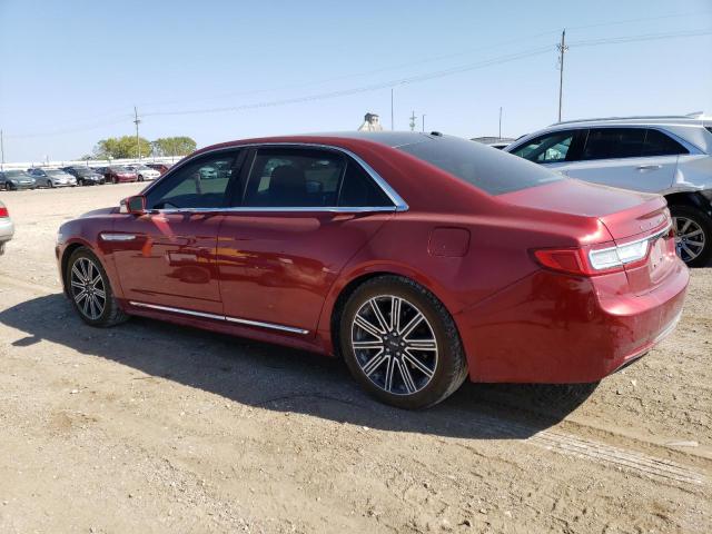 1LN6L9NP9H5607634 - 2017 LINCOLN CONTINENTA RESERVE RED photo 2