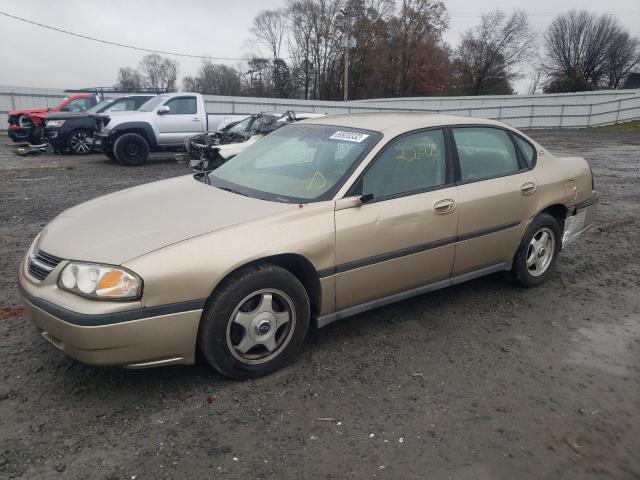 2G1WF52E259203542 - 2005 CHEVROLET IMPALA GOLD photo 1