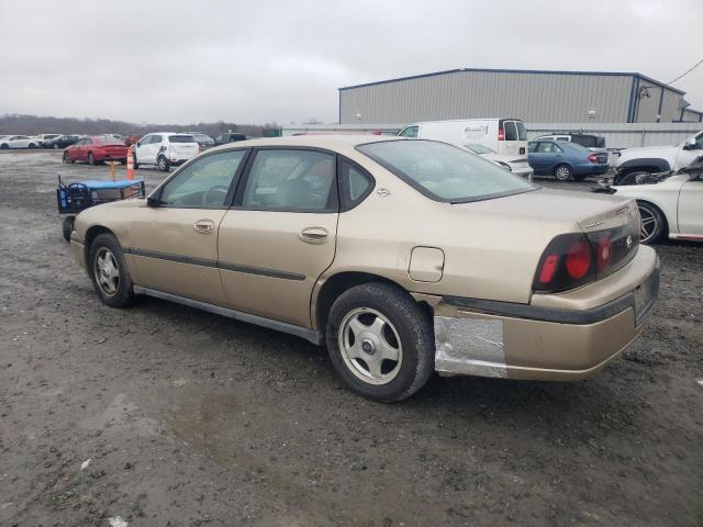 2G1WF52E259203542 - 2005 CHEVROLET IMPALA GOLD photo 2