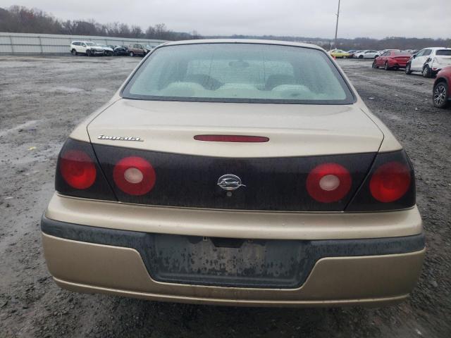 2G1WF52E259203542 - 2005 CHEVROLET IMPALA GOLD photo 6