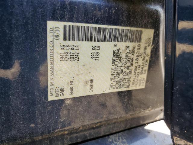 1N4AL2AP0AC186258 - 2010 NISSAN ALTIMA BASE BLUE photo 12