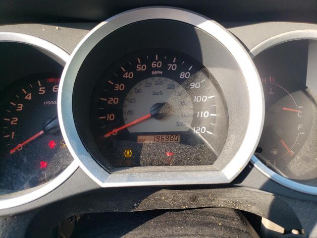 5TEJU62N48Z529595 - 2008 TOYOTA TACOMA DOUBLE CAB PRERUNNER GOLD photo 9