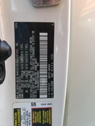 4T3BA3BBXFU069983 - 2015 TOYOTA VENZA LE WHITE photo 12