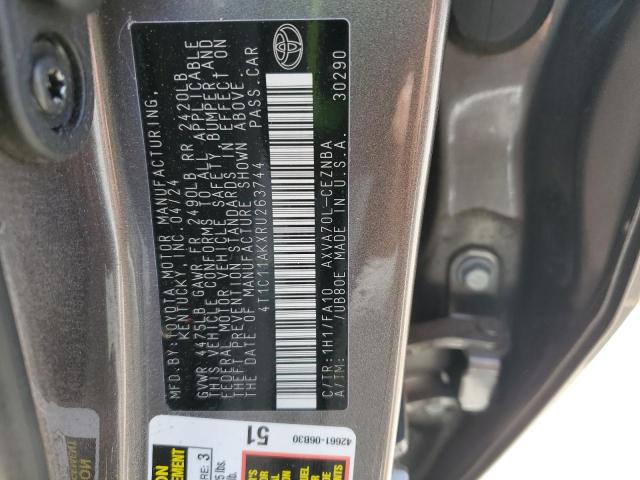 4T1C11AKXRU263744 - 2024 TOYOTA CAMRY LE Grau Foto 13