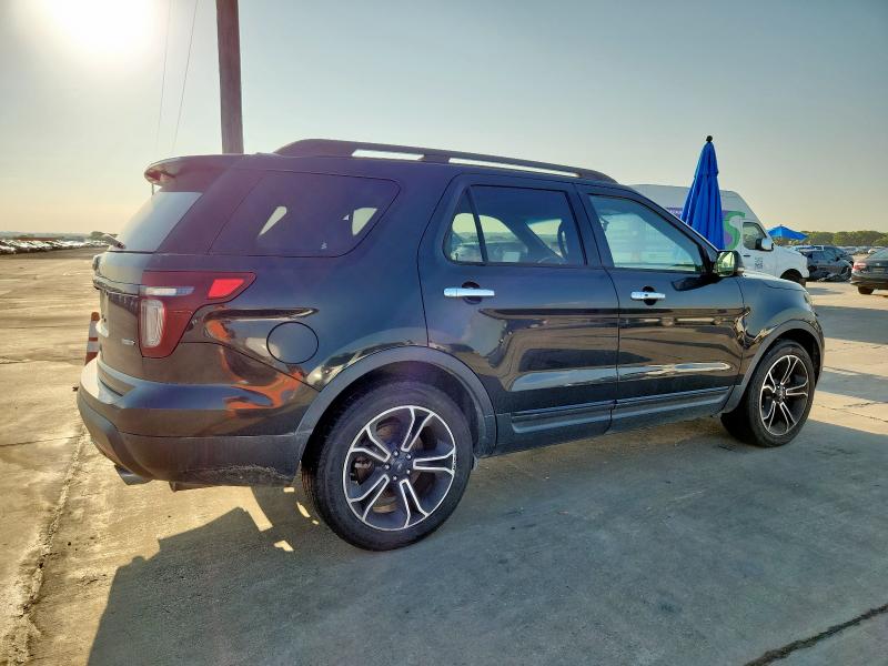 1FM5K8GT3EGB18696 - 2014 FORD EXPLORER SPORT შავი ფოტო 3