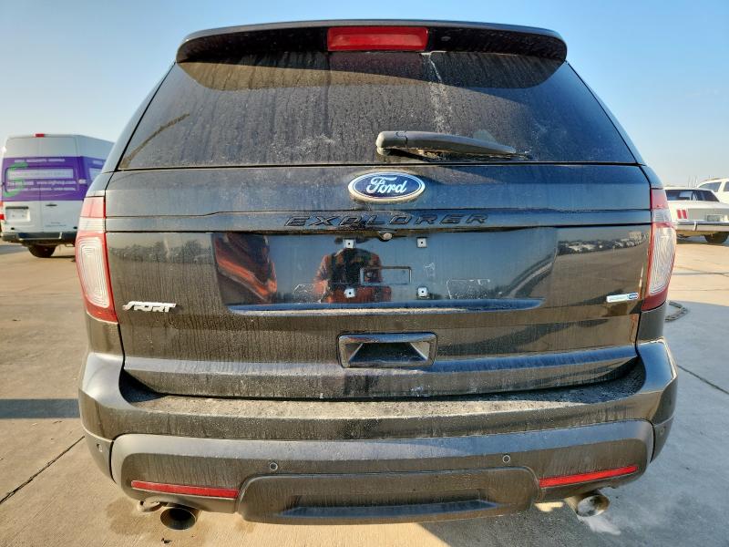 1FM5K8GT3EGB18696 - 2014 FORD EXPLORER SPORT შავი ფოტო 6