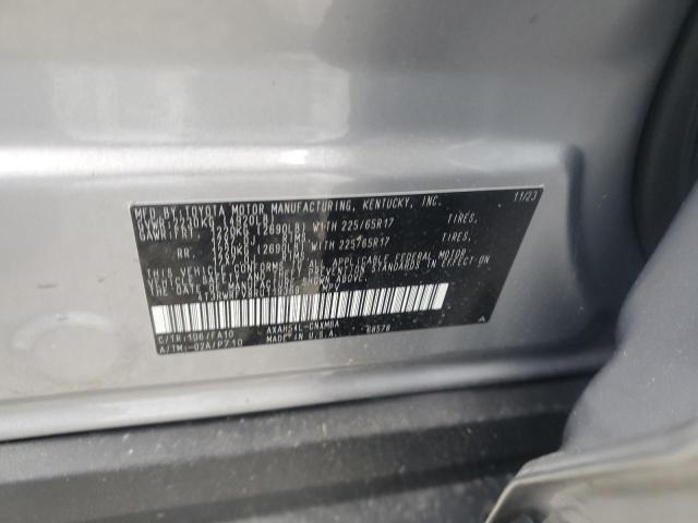 4T3RWRFV8RU119369 - 2024 TOYOTA RAV4 XLE SILVER photo 13