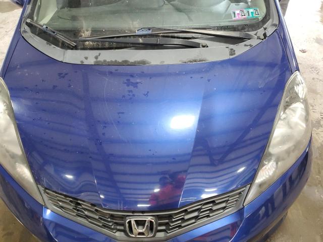 JHMGE8H53CC014720 - 2012 HONDA FIT SPORT BLUE photo 11