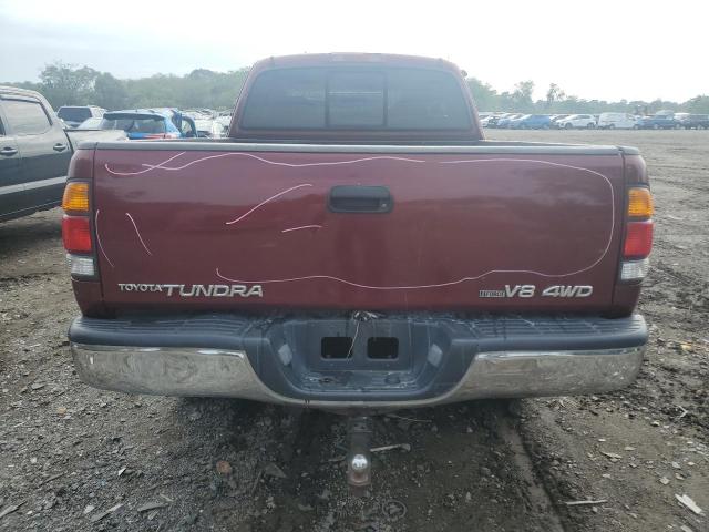 5TBBT44113S411380 - 2003 TOYOTA TUNDRA ACCESS CAB SR5 BURGUNDY photo 6