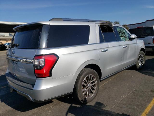 1FMJK1KT2JEA25347 - 2018 FORD EXPEDITION MAX LIMITED SILVER photo 3